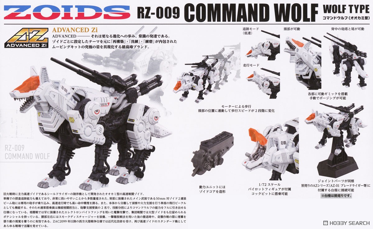 AZ-11 コマンドウルフ (組み立てキット) - ホビーサーチ ロボット・特撮