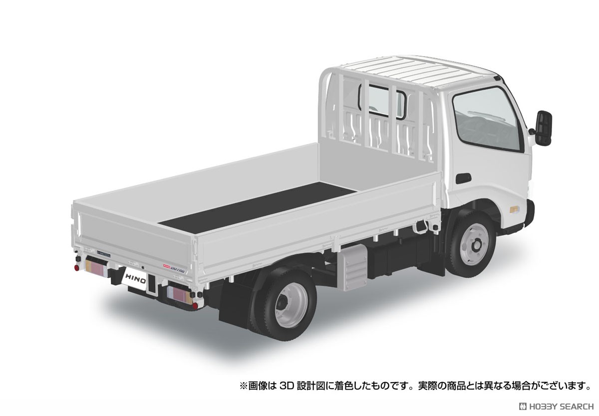 日野 デュトロ 平ボデー (ホワイト) (プラモデル) - ホビーサーチ カー