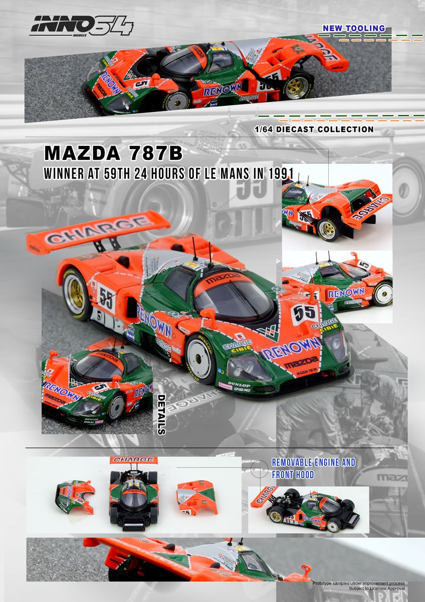 Mazda 787B 1991年 ル・マン24時間レース 優勝車 (ミニカー) - ホビー
