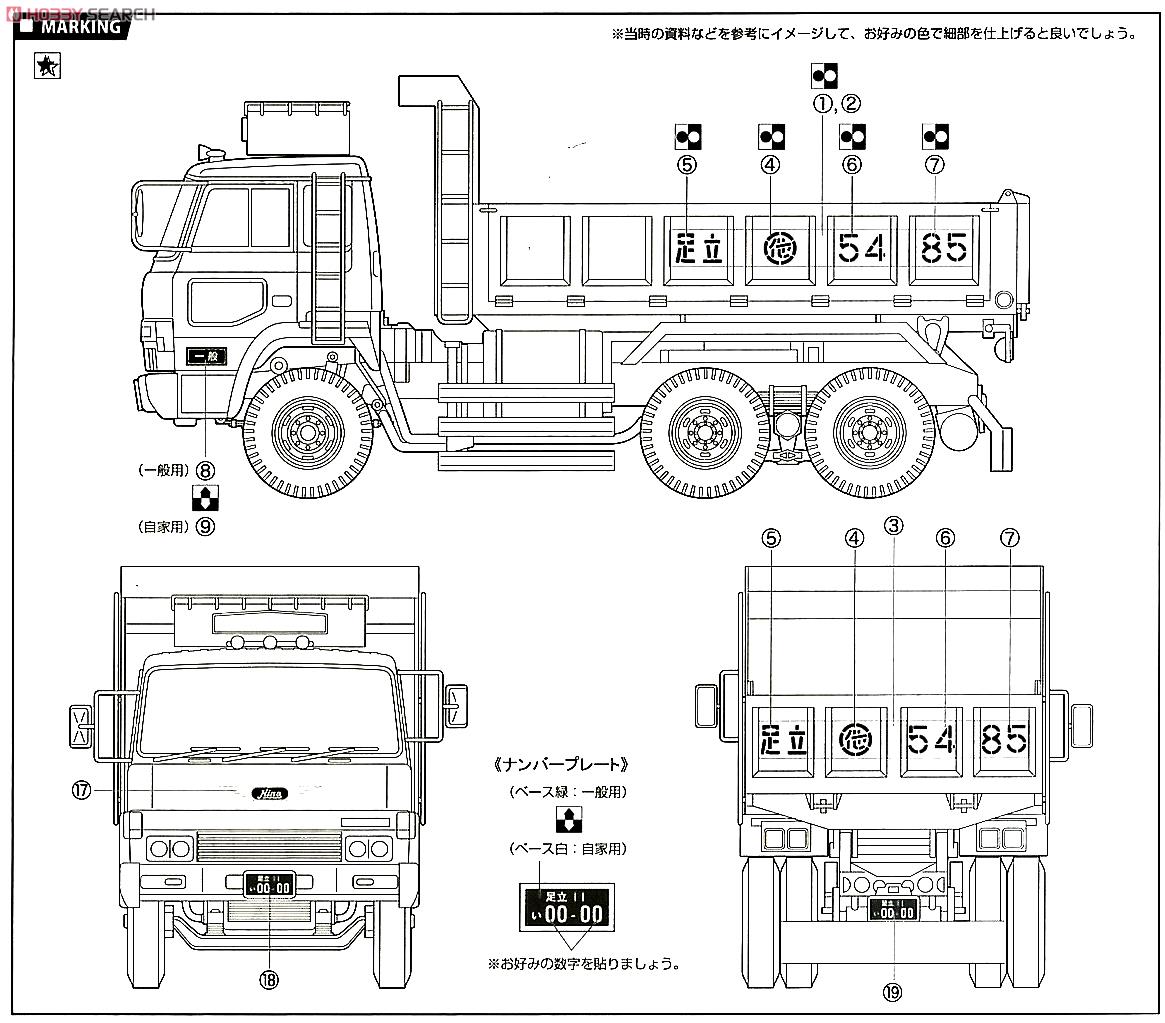 日野 スーパードルフィン ダンプトラック (プラモデル) - ホビーサーチ