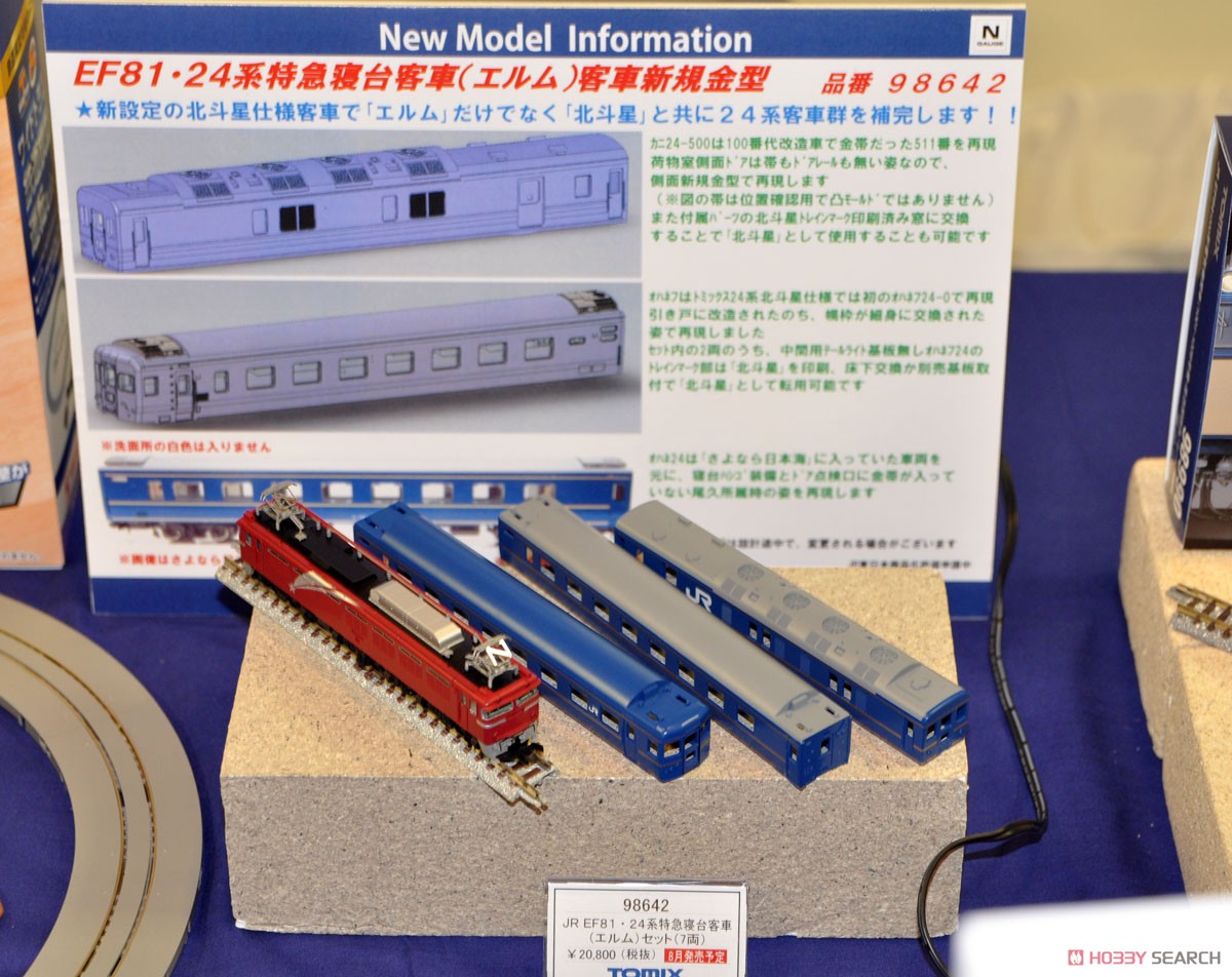 JR EF81・24系 特急寝台客車 (エルム) セット (7両セット) (鉄道模型
