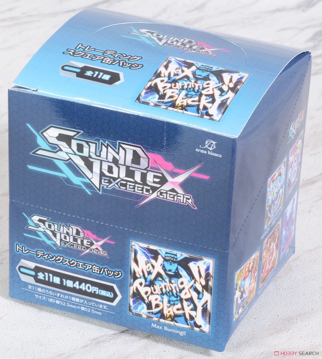 SOUND VOLTEX EXCEED GEAR トレーディングスクエア缶バッジ (11個