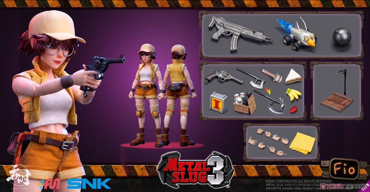 メタルスラッグ3 1/12スケール アクションフィギュア フィオ・ジェルミ