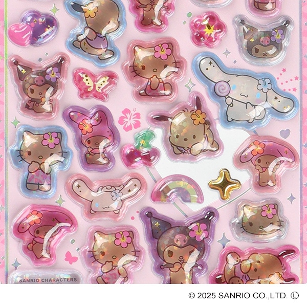 うるちゅるポップシール（サンリオキャラクターズ・日焼けサマー