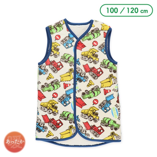 マイクロフリース裏ボアロングポンチョ（工事車両） | 西松屋