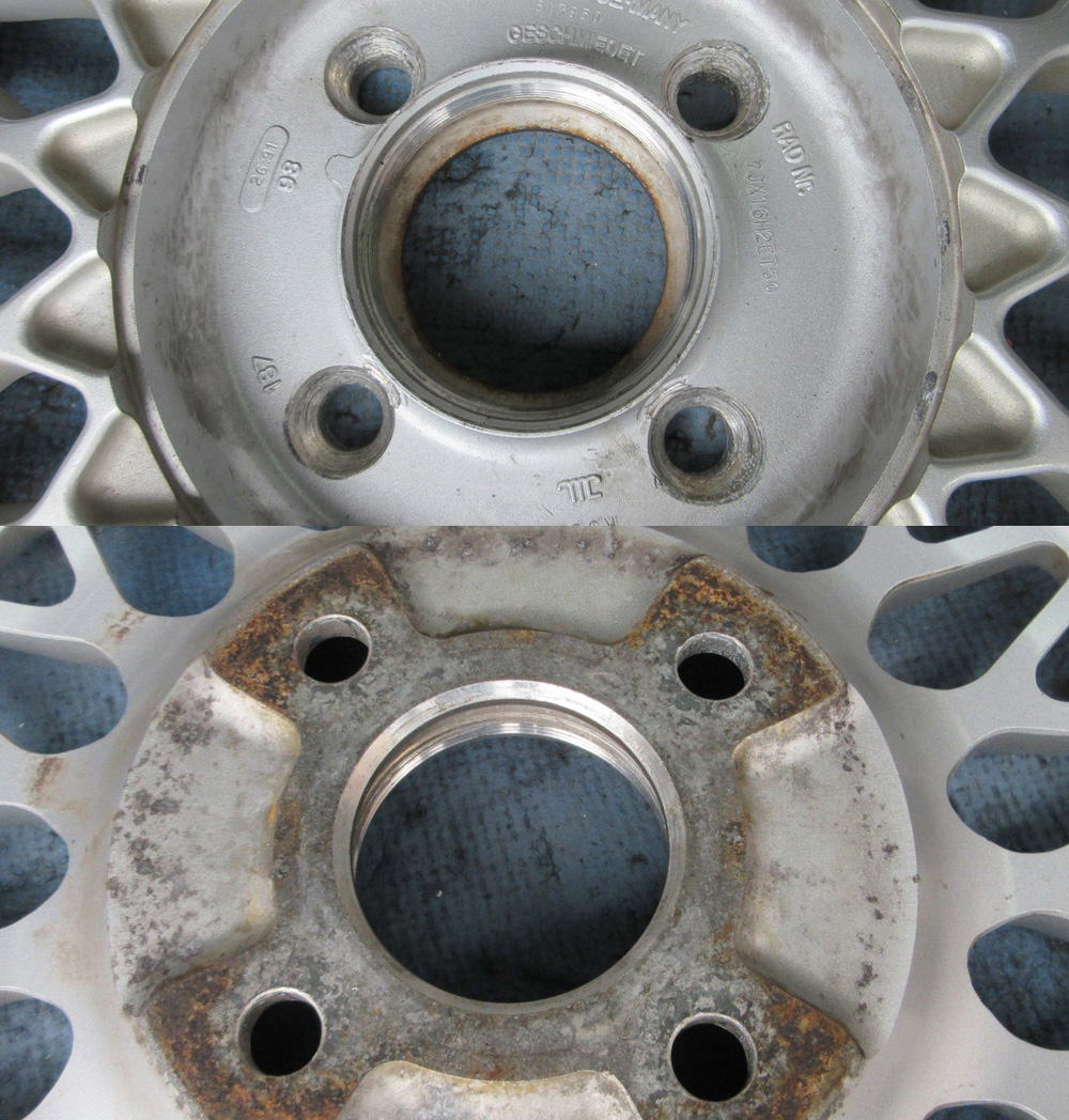 BBS-RS（328）16インチ/インリム交換100-4Hピッチ加工バレル研磨フル