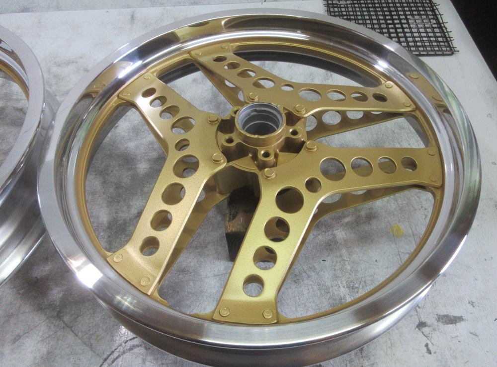 ホンダCB750Fブーメランコムスターホイール/パウダーGold tastic