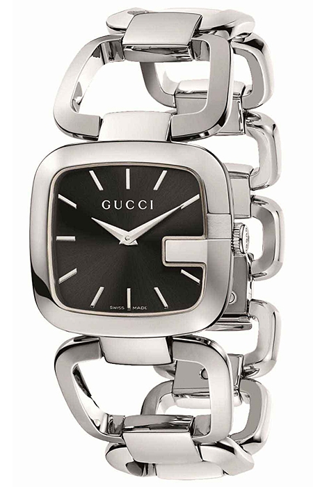 Gucci G-Gucci Medium Size Steel Bracelet Womens Watch YA125407