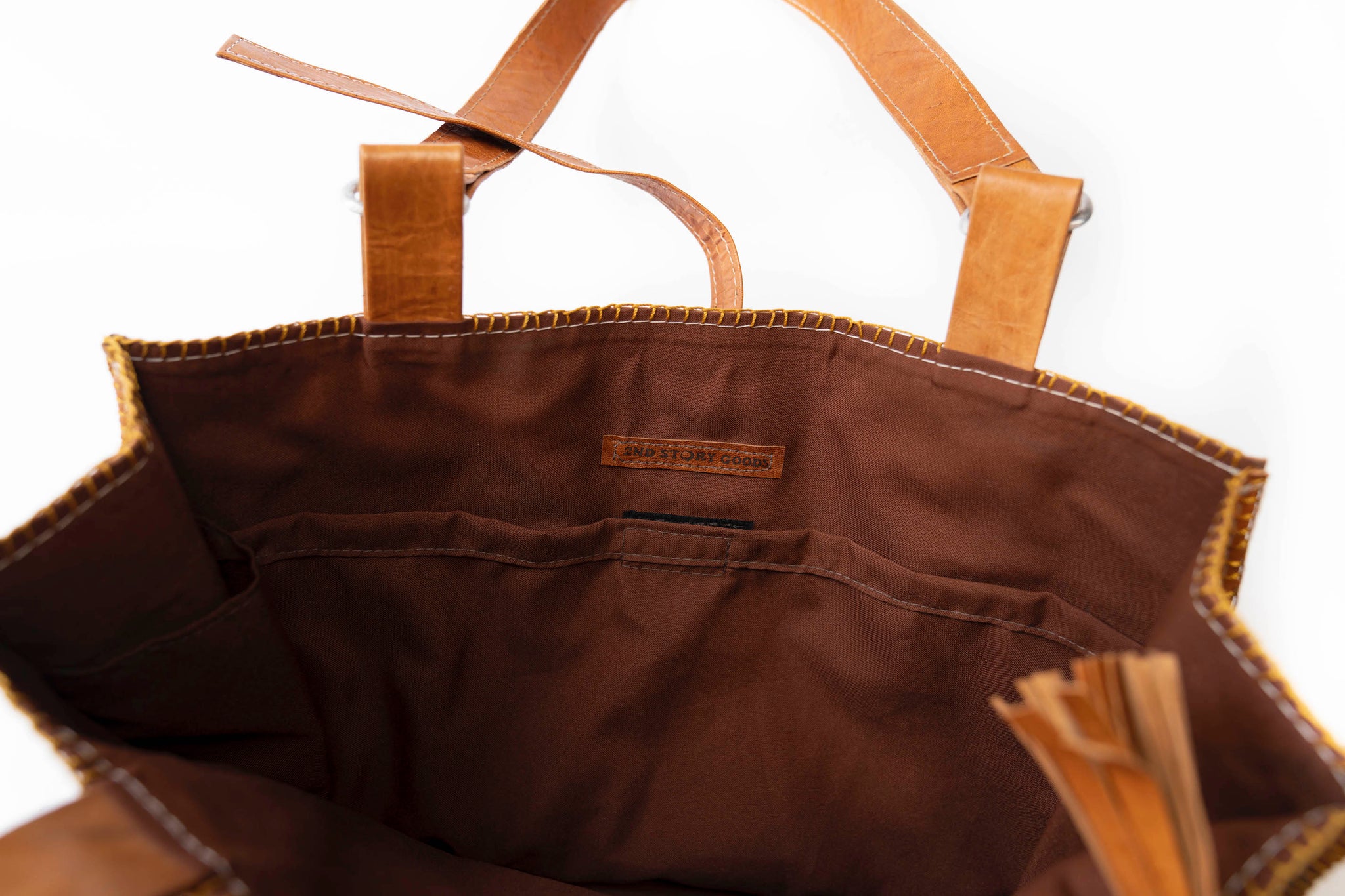 ミュージシャン TheGazettE CANVAS LEATHER TOTE / BROWN
