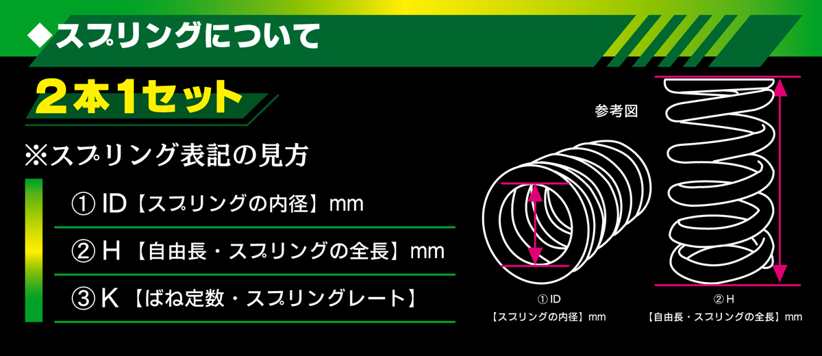 チャラバネ・ID63（62-63兼用）-H140 商品詳細 広島県東広島市西条町の