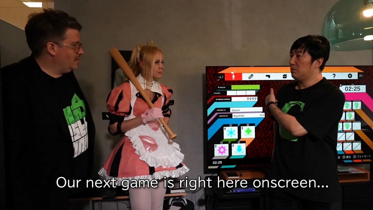 須田剛一氏が開発中の新作をチラ見せ。グラスホッパー