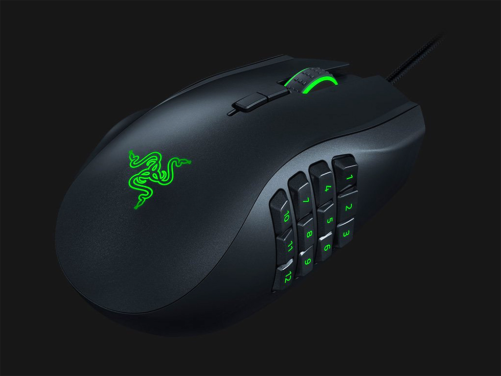 Razer，多ボタンマウス「Naga」の左利き用モデルを発表。右側面に12個