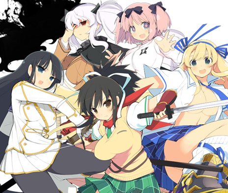 閃乱カグラ SHINOVI VERSUS -少女達の証明-」国立半蔵学院メンバー5人