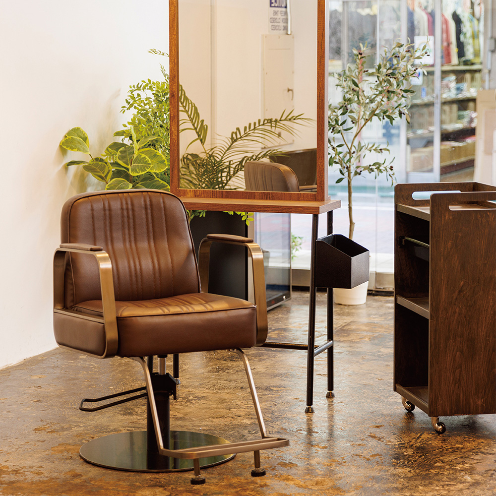 FV-1650 スタイリングチェア Darylダリル（ブラウン） BLKベース