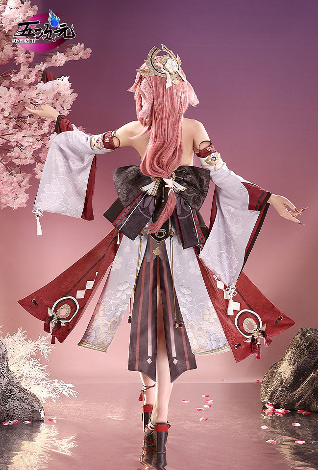 三分妄想 原神 コスプレ 八重神子 やえみこ 衣装 リニューアルVer