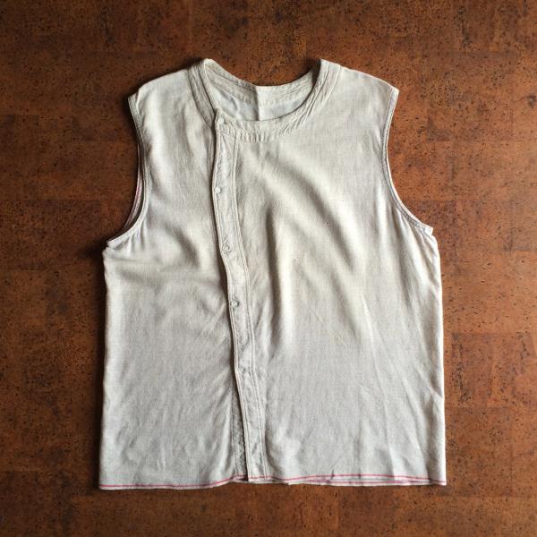 Vintage / 40's Belgium / FRENCH FARMERS COTTON VEST