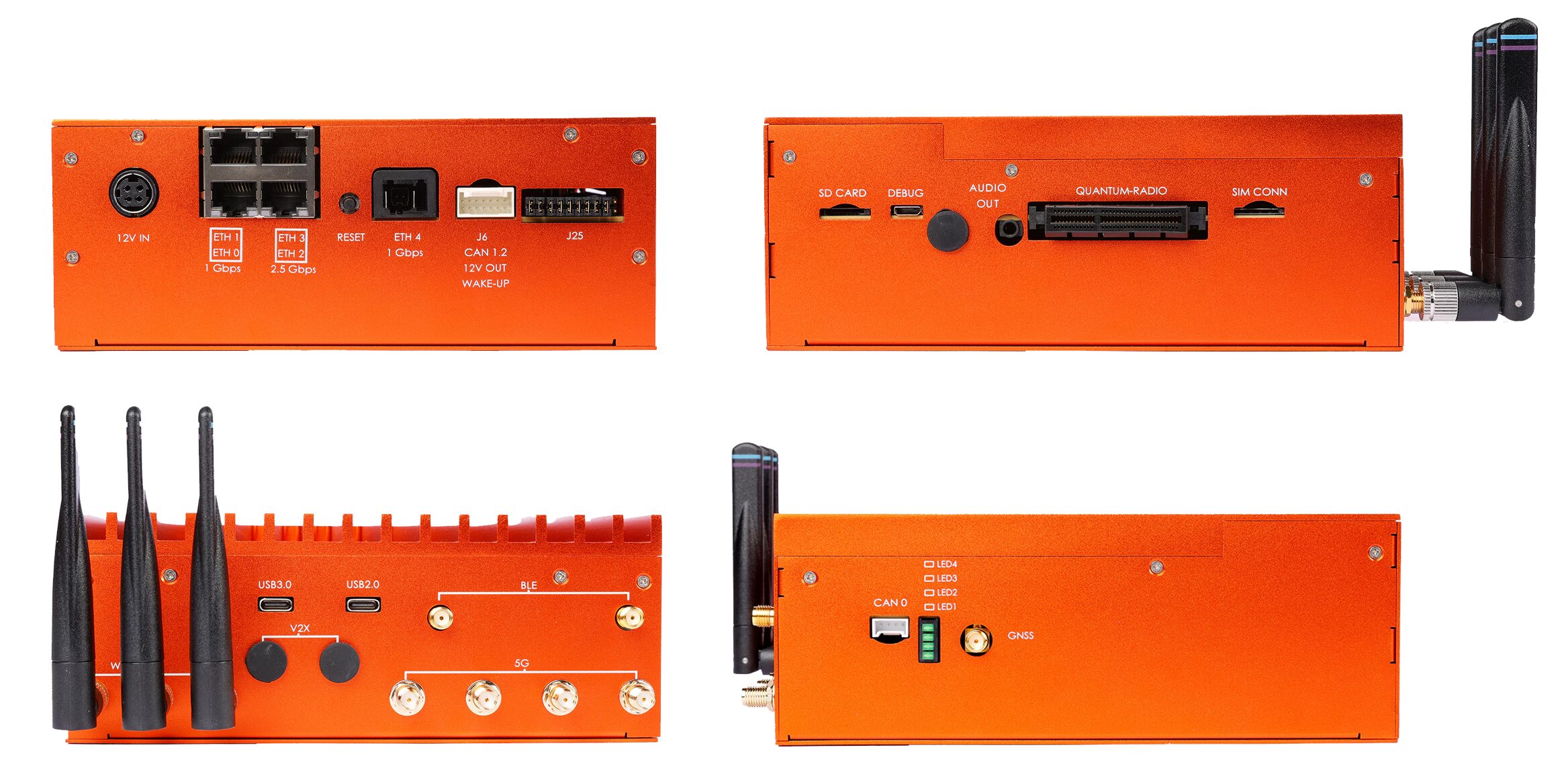 NXP OrangeBox 2.0 V2X automotive domain controller features NXP i