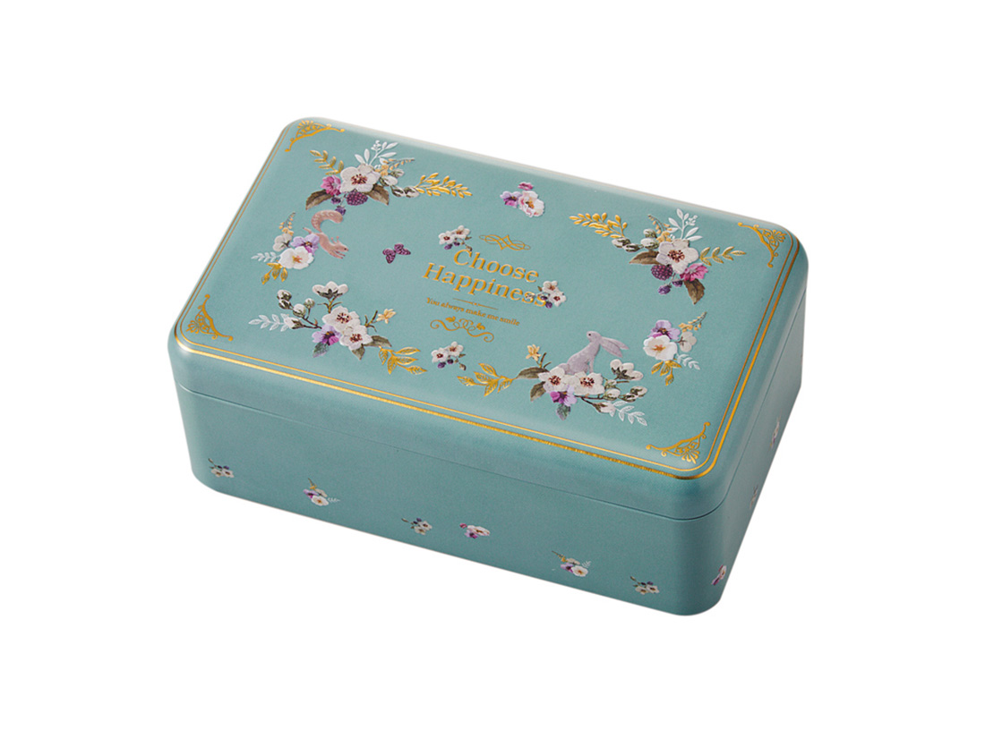 ピンクアフタヌーンティブリキ缶 | バレンタインのギフト箱 | お菓子