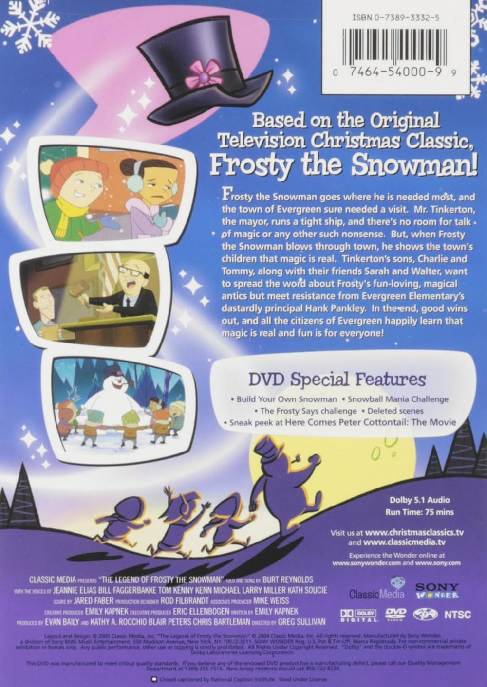 The Legend of Frosty the Snowman - DVD – The Country Christmas Loft