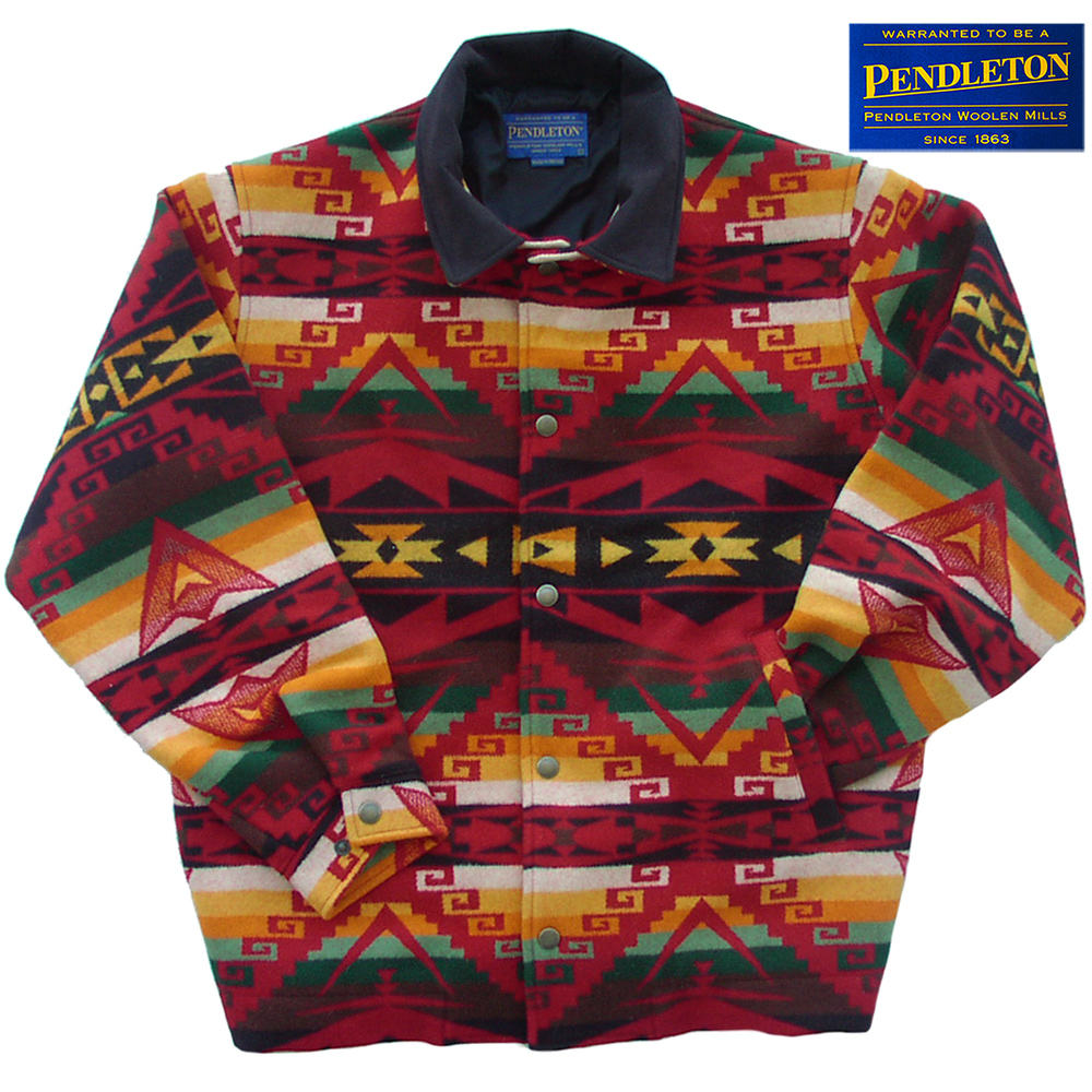 ペンドルトン ウール ウエスタン ジャケット（レッド・ブラック）L