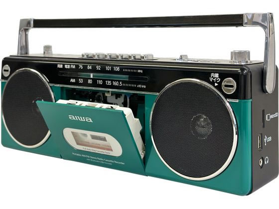 aiwa ラジオカセットプレーヤー GAA4-RCP0002(GN)が9,315円 通販