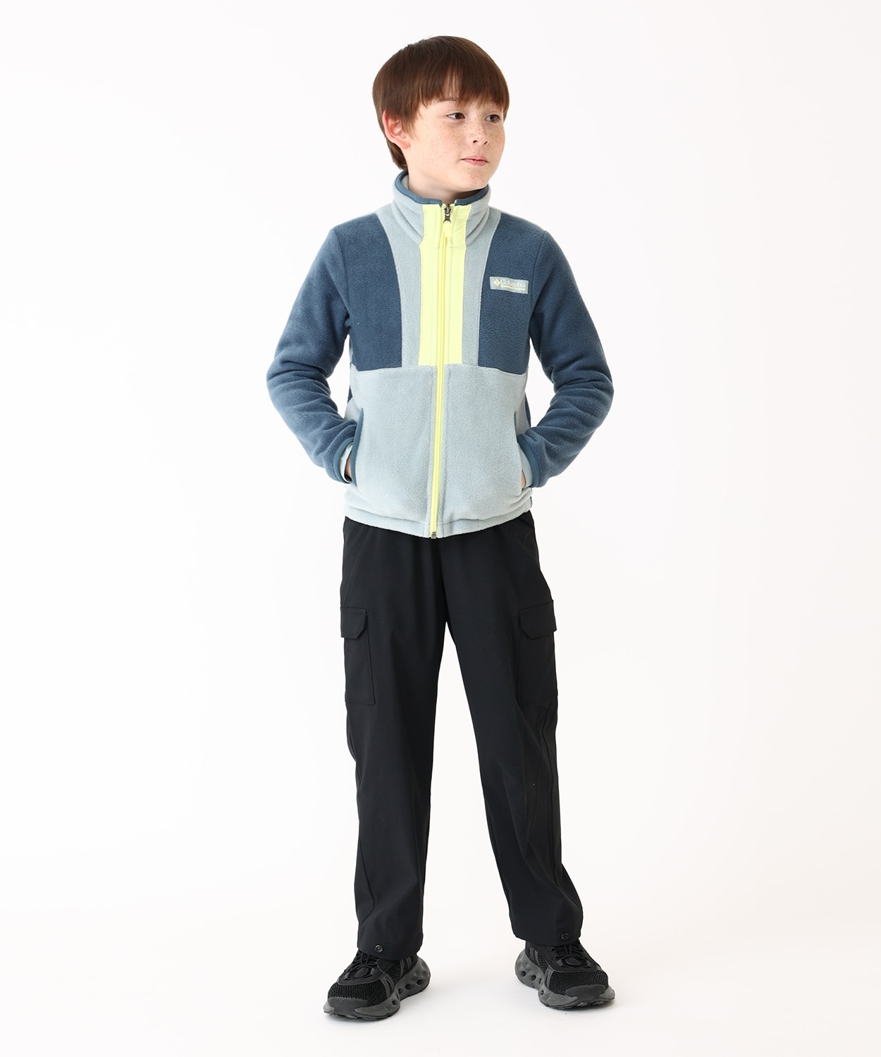 バックボールIIフルジップフリース(XXS Everblue Crushed Blue Neon