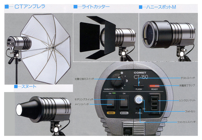 旧製品アーカイブ｜ストロボ スタジオ撮影はCOMET コメット株式会社
