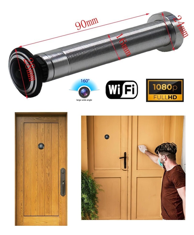 のぞき穴カメラ - アパートのドア用リングドアのぞき穴カメラ - Wifi
