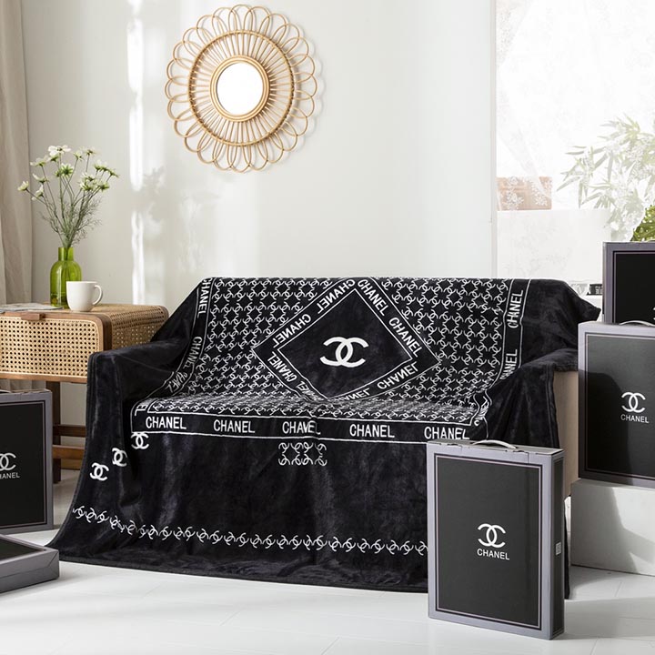 高級感 四季通用 ロゴ付き 綺麗 毛布 ハイブランド chanel カジュアル