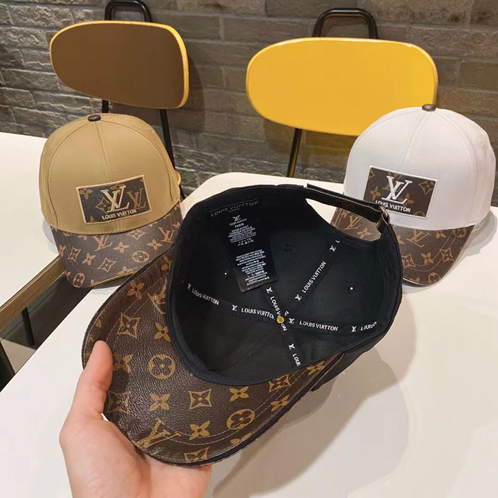 ルイヴィトン LV ロゴ 刺繍 ベースボールキャップ ブランド野球帽 コピー