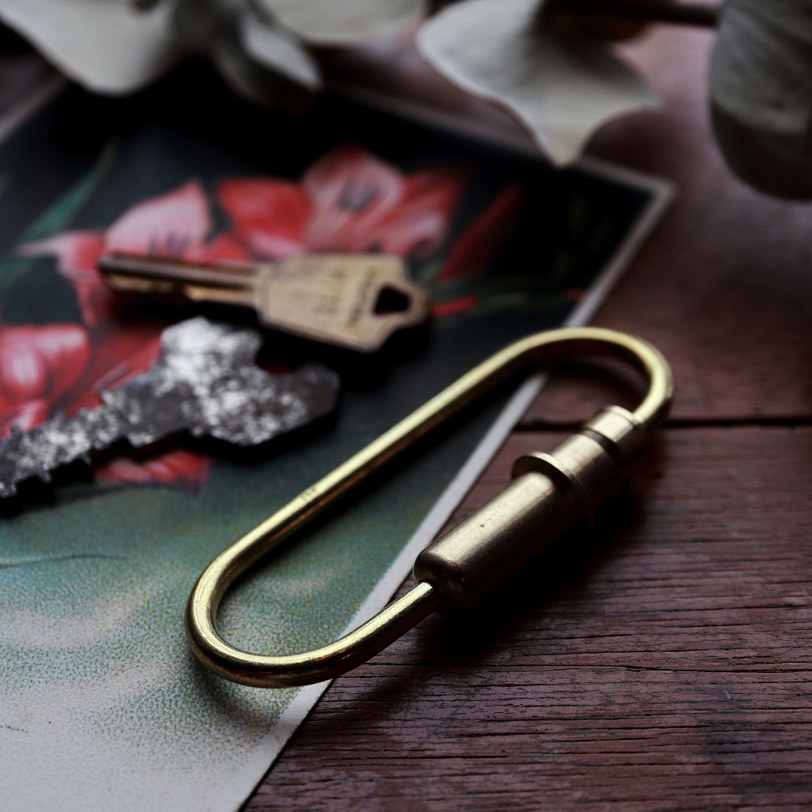 CANDY DESIGN & WORKS - 「Bullet Carabiner」キーリング ブラス
