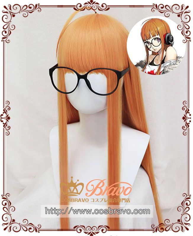 ペルソナ5 Persona5 佐倉双葉 コスプレウィッグ 伊達メガネ付き