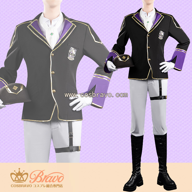 ツイステ風 馬術部 クラブ・ウェア シルバー リドル コスプレ衣装