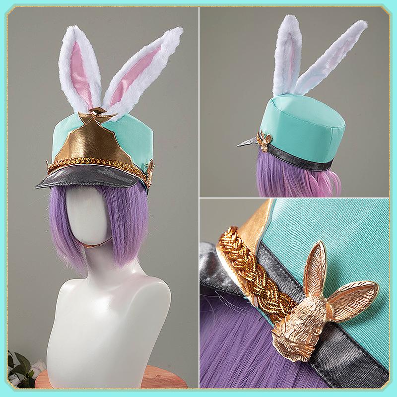 ツイステ風 薔薇の王国のホワイトラビットフェス シルバー コスプレ