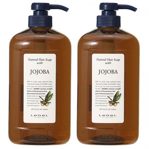 セット】 ルベル ナチュラルヘアソープ ウィズJO JOJOBA 1000mL + ヘア
