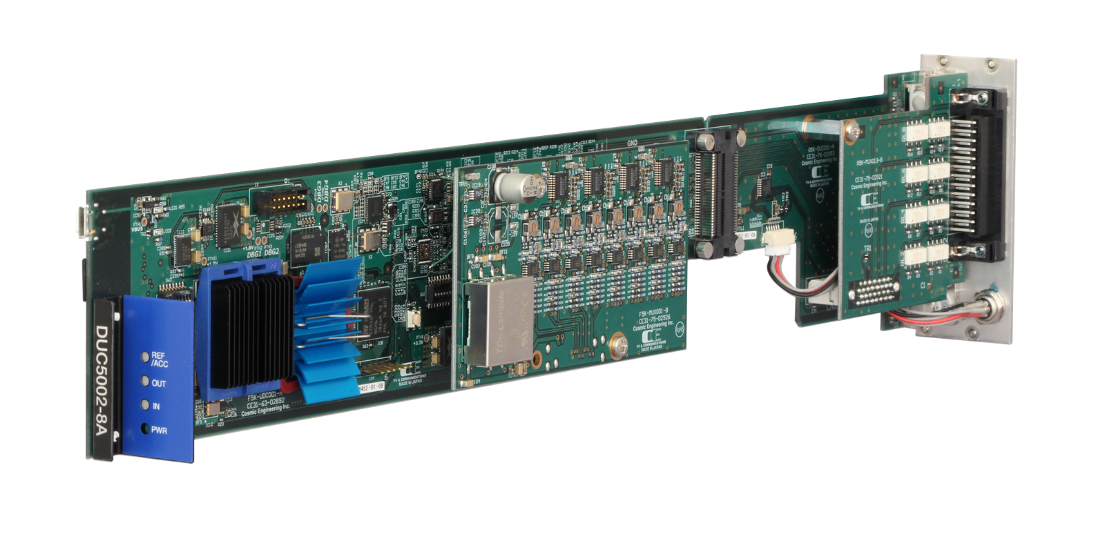 NTSC/SD/HD アップコンバーター・モジュール（ｱﾅﾛｸﾞｵｰﾃﾞｨｵ 8ch MUX機能