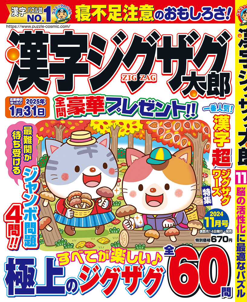 漢字ジグザグ太郎11月号 - コスミック出版