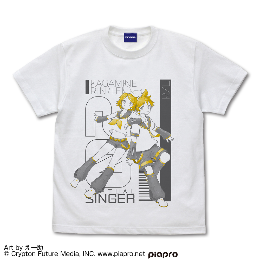 鏡音リン・レン Tシャツ えー助 Ver. [鏡音リン・レン] | キャラクター