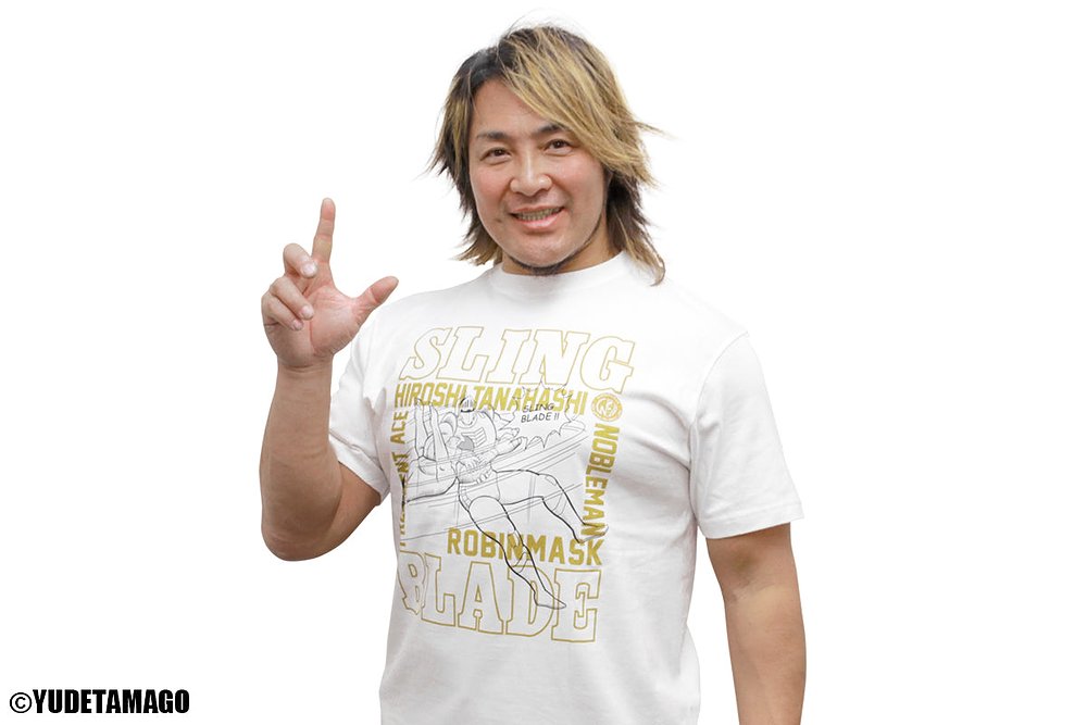 キン肉マンコラボ 棚橋弘至×ロビンマスク「SLING BLADE」Tシャツ [新