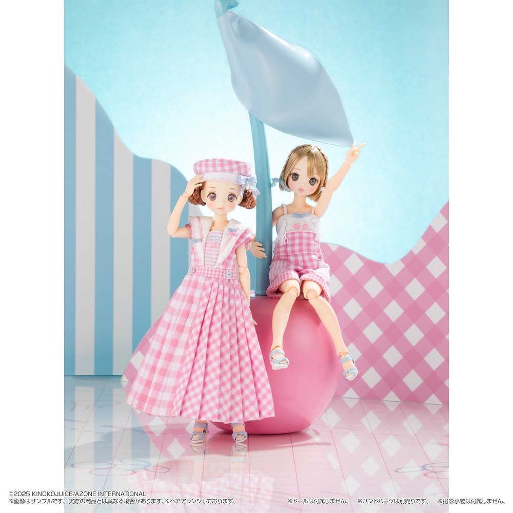1/6サイズドール用】BonBons チェリー＆ギンガムショート