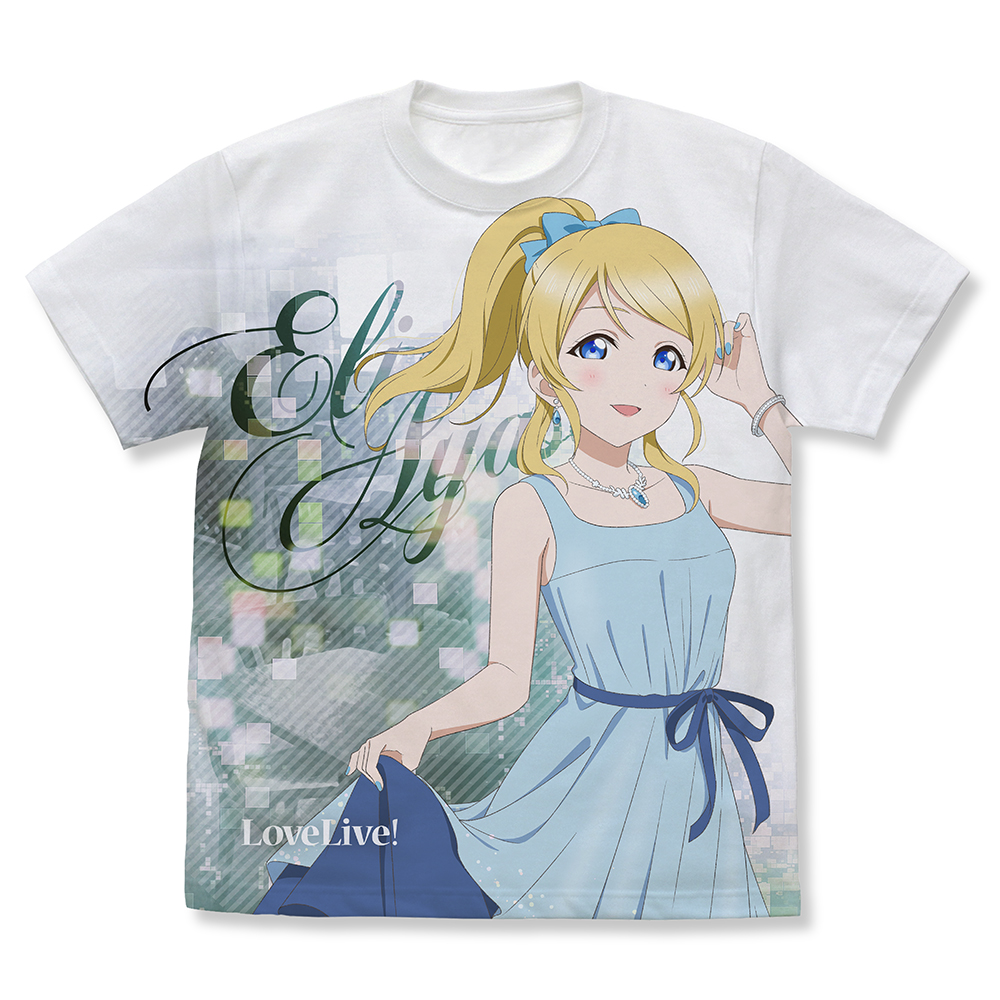描き下ろし 絢瀬 絵里 フルグラフィックTシャツ パーティードレス