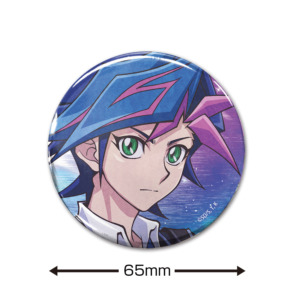 描き下ろし 藤木遊作 65mm缶バッジ オフモードの決闘者Ver. [遊☆戯