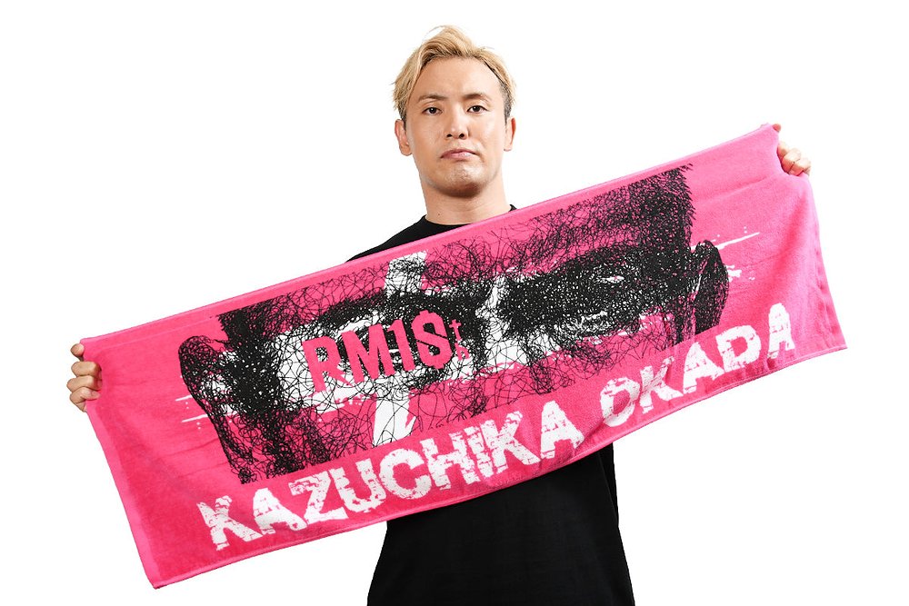 オカダ・カズチカ「RM10th FACE」スポーツタオル [新日本プロレス
