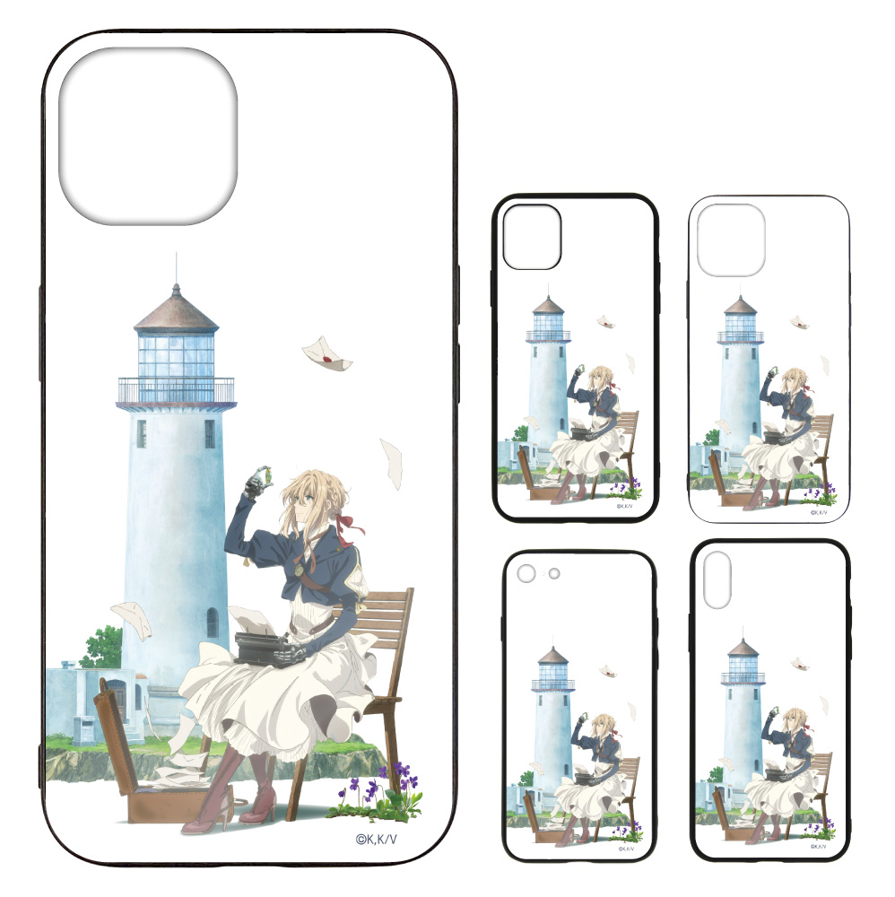 ヴァイオレット・エヴァーガーデン 強化ガラスiPhoneケース