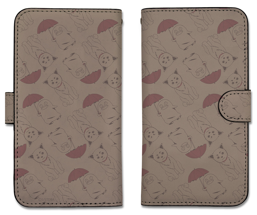 定春＆エリザベス 総柄 手帳型スマホケース148 [銀魂] | キャラクター