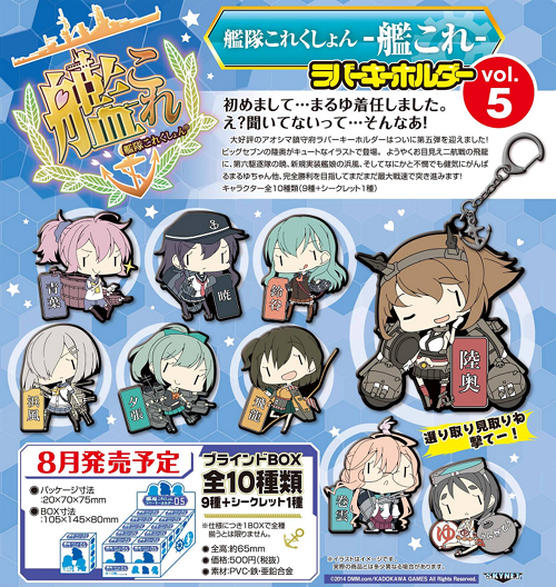 艦隊これくしょん ラバーキーホルダー Vol.5/1ボックス [艦隊これく