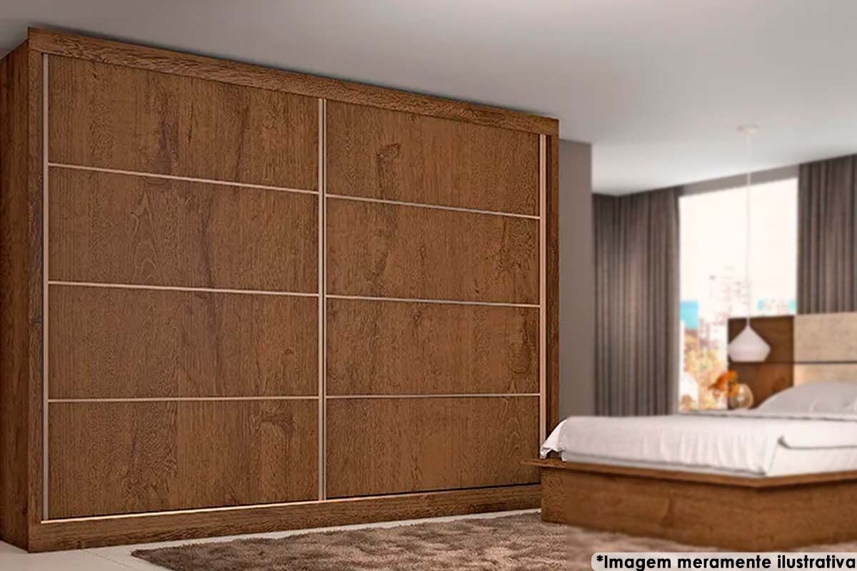 Guarda Roupa Casal 2 Portas Correr Sevilha Europa - Costa Rica