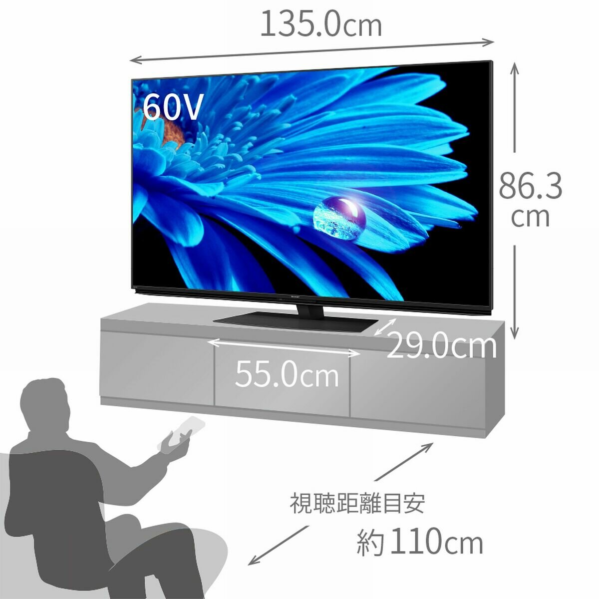 シャープ アクオス 60インチ 4K 液晶テレビ 4T-C60EN1 | Costco Japan