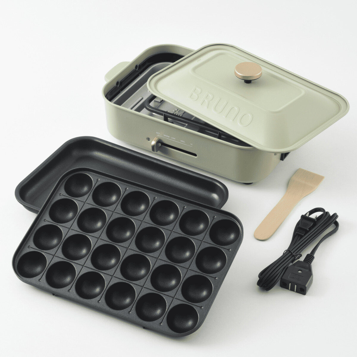 ブルーノ コンパクトホットプレート BOE021-CMGR カルダモングリーン