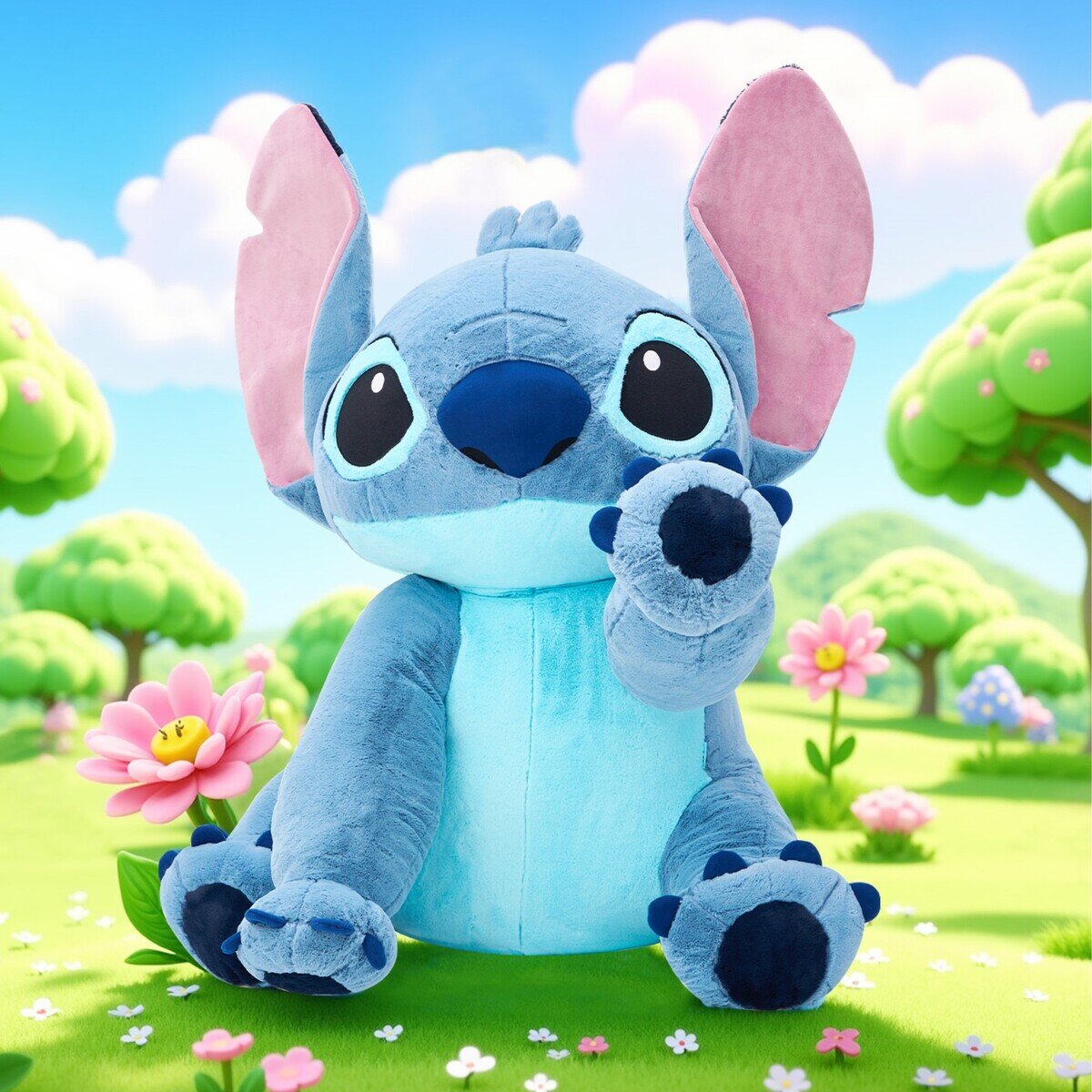 スティッチ コストコ限定品 特大ぬいぐるみ ブランケット入り